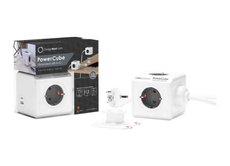 Allocacoc PowerCube USB-A / USB-C 3 ΘΕΣΕΩΝ