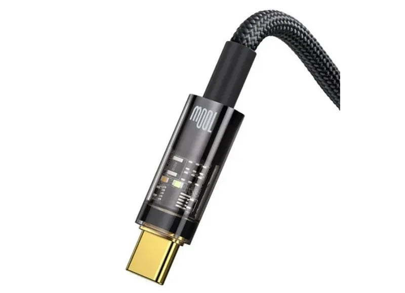 BASEUS EXPLORER USB-A ΣΕ USB-C ΚΑΛΩΔΙΟ ΦΟΡΤΙΣΗΣ 100W 1M ΜΑΥΡΟ