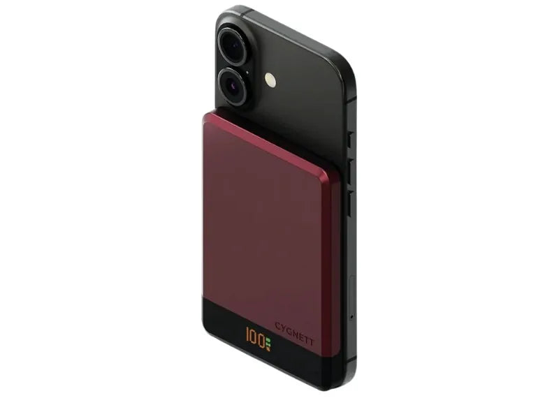 CYGNETT MAGSLIM POWER BANK 5000mAh ΦΟΡΗΤΟΣ ΦΟΡΤΙΣΤΗΣ (CHERRY)