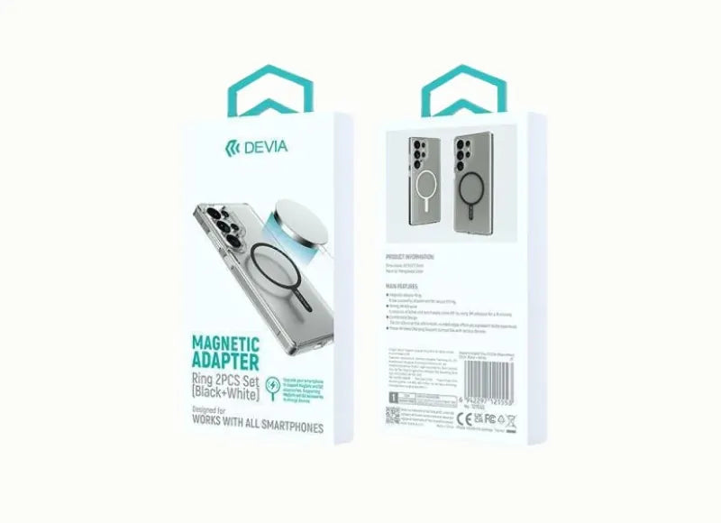 DEVIA ΜΕΤΑΛΛΙΚΟ ΔΑΧΤΥΛΙΔΙ ΦΟΡΤΙΣΗΣ (2 PCS SET)