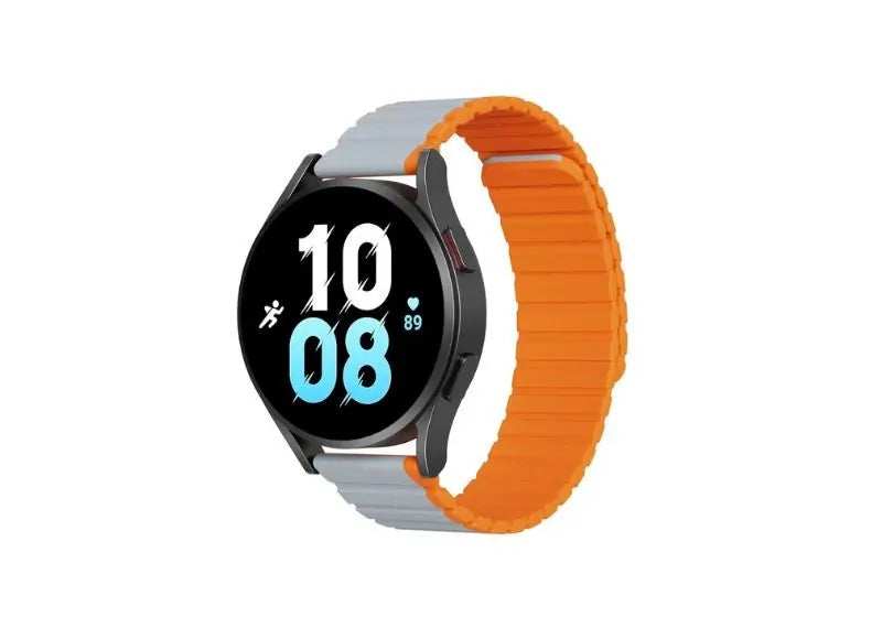 DUX DUCIS UNIVERSAL MAGNETIC STRAP 20MM (GRAY ORANGE)