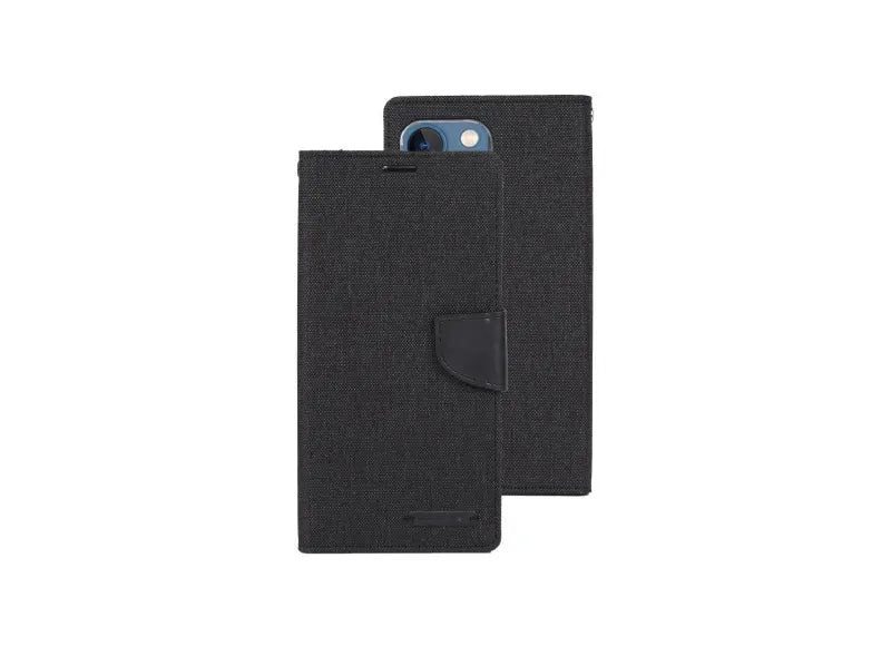 GOOSPERY CANVAS DIARY CASE IPHONE 14 BLACK