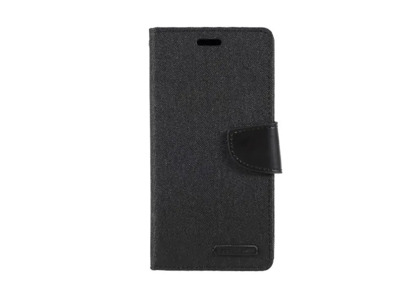 GOOSPERY CANVAS DIARY CASE SAMSUNG A40 - BLACK