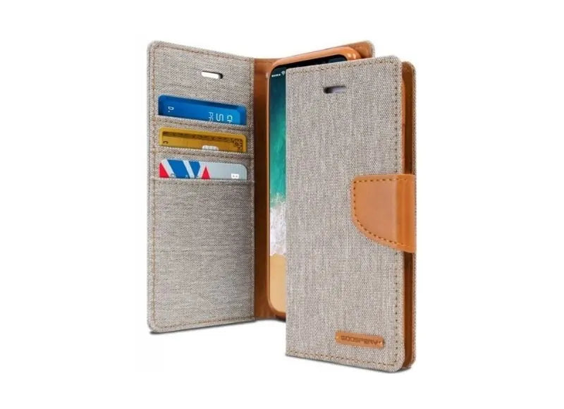 GOOSPERY CANVAS DIARY CASE SAMSUNG A40 - GREY