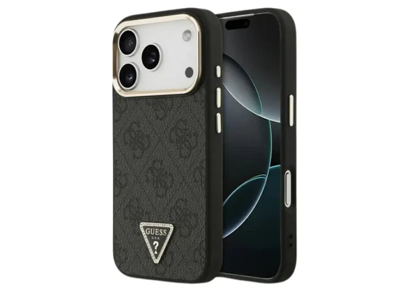 GUESS 4G TRIANGLE DIAMOND LOGO MAGSAFE ΘΗΚΗ ΓΙΑ IPHONE 17 PRO MAX (BLACK)