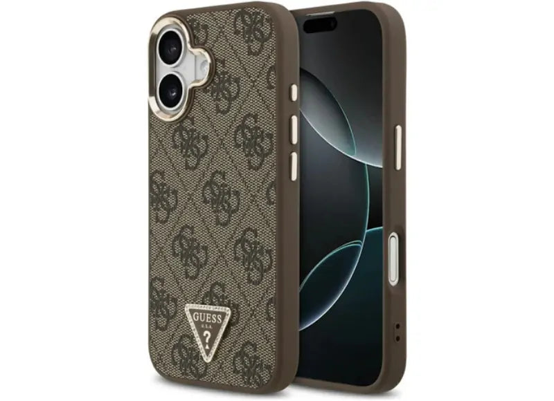 GUESS 4G TRIANGLE LOGO MAGSAFE ΘΗΚΗ ΓΙΑ IPHONE 17 (ΧΡΥΣΟΚΑΦΕ)