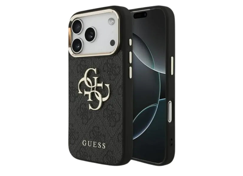 GUESS BIG 4G CLASSIC LOGO IPHONE 17 PRO ΘΗΚΗ ΚΙΝΗΤΟΥ (BLACK GOLD)