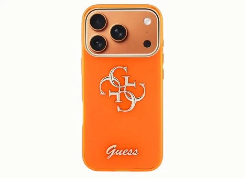 GUESS IML 4G SCRIPT METAL IPHONE 17 PRO ΘΗΚΗ ΚΙΝΗΤΟΥ (ORANGE)
