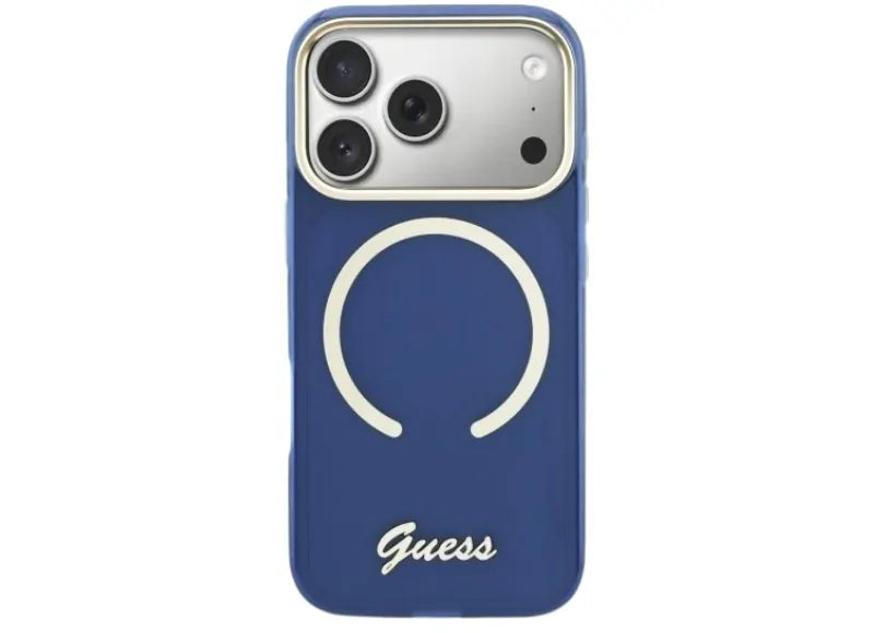 GUESS IML SCRIPT METAL MAGSAFE IPHONE 17 PRO MAX ΘΗΚΗ ΚΙΝΗΤΟΥ (BLUE)