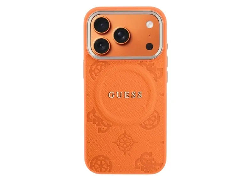 GUESS PEONY HOT STAMP MAGSAFE IPHONE 17 PRO ΘΗΚΗ ΚΙΝΗΤΟΥ (ORANGE)