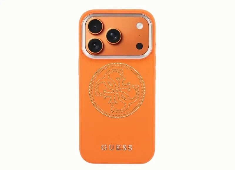 GUESS PERFORATED 4G MAGSAFE IPHONE 17 PRO MAX ΘΗΚΗ ΚΙΝΗΤΟΥ (ORANGE)