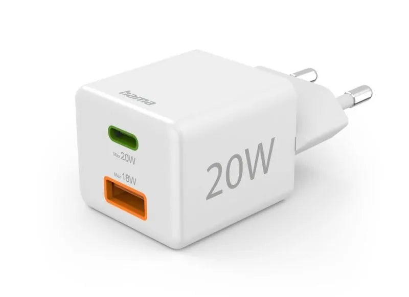 HAMA FAST CHARGER 25W USB-C & USB-A ΦΟΡΤΙΣΤΗΣ ΛΕΥΚΟΣ