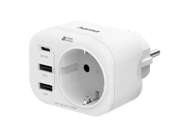 HAMA MULTIPLE WALL CHARGER 20W (WHITE)