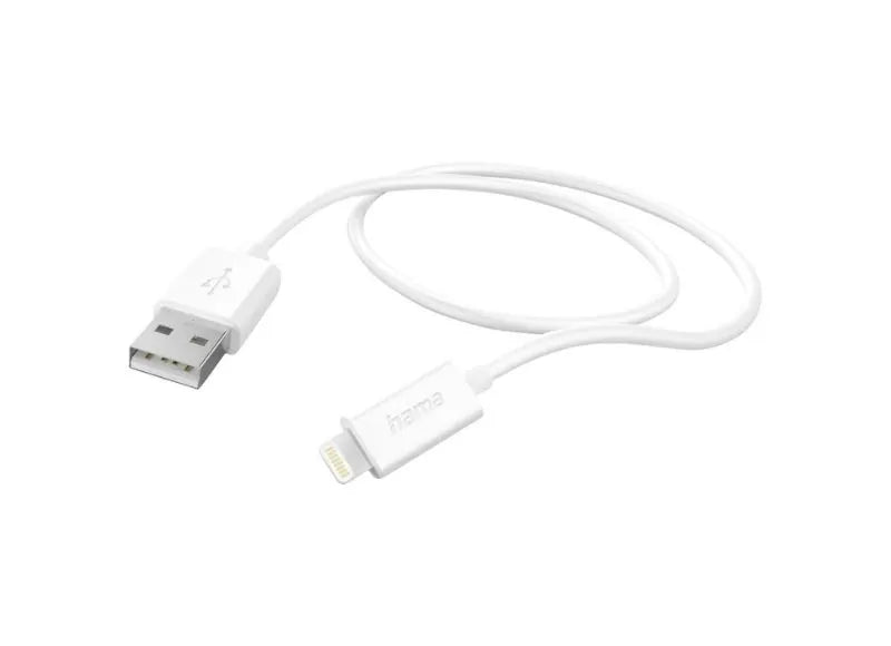 HAMA USB TO LIGHTNING CABLE 1M (WHITE)