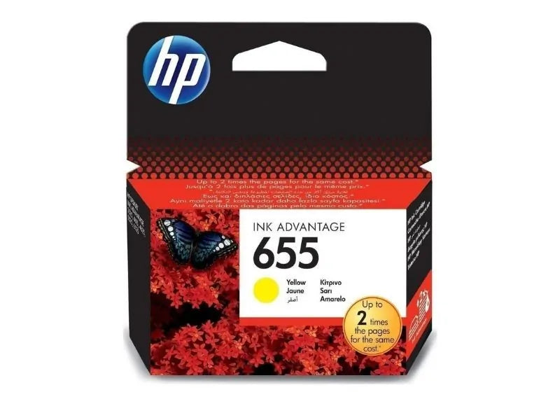 HP 655 YELLOW INK CARTRIDGE (CZ112A)