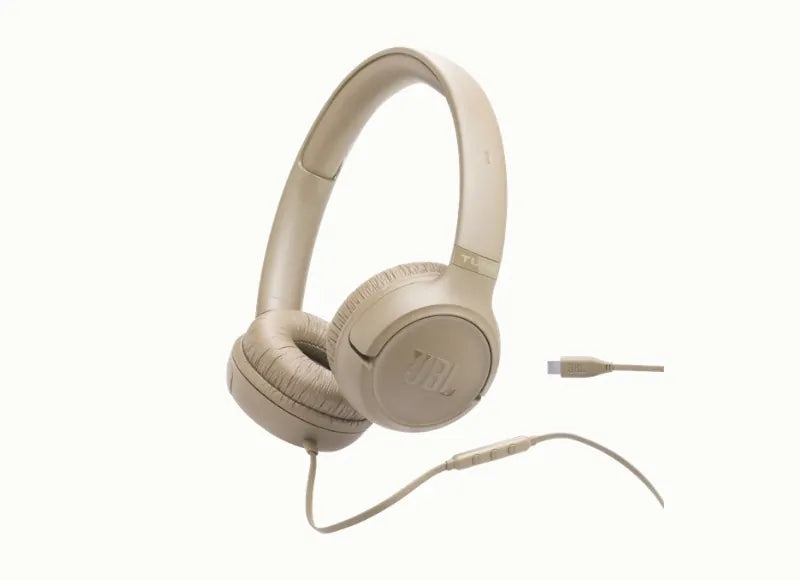 JBL TUNE 530C USB-C ON-EAR ΕΝΣΥΡΜΑΤΑ ΑΚΟΥΣΤΙΚΑ (BEIGE)