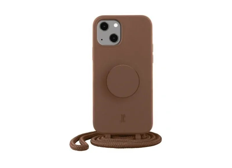 JUST ELEGANCE POPGRIP CASE FOR IPHONE 13 / IPHONE 14 (BROWN SUGAR)