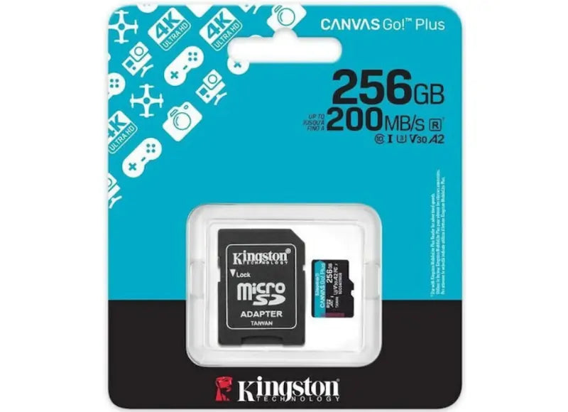 KINGSTON CANVAS GO! PLUS MICROSDXC 256GB UHS-I ME ADAPTER