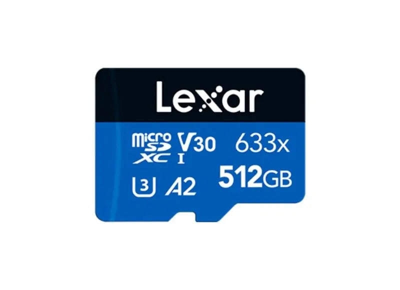 LEXAR HIGH PERFORMANCE MICROSDXC 512GB 633X V30 A2
