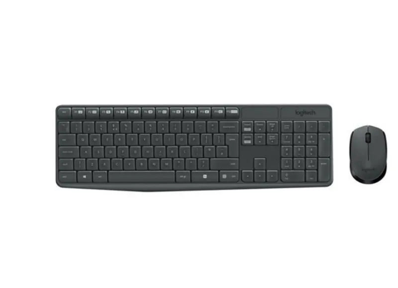 LOGITECH MK235 WIRELESS KEYBOARD(GR) +MOUSE (BLACK)
