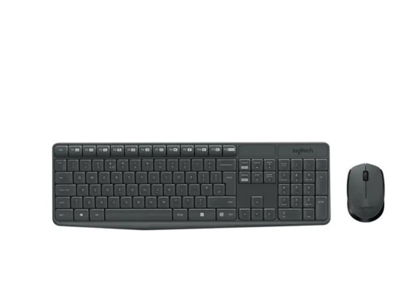 LOGITECH MK235 WIRELESS KEYBOARD(GR) +MOUSE (BLACK)