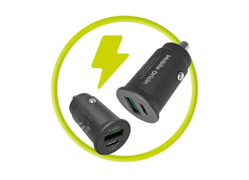 MOBILE ORIGIN 30W ΦΟΡΤΙΣΤΗΣ ΑΥΤΟΚΙΝΗΤΟΥ CA19 (USB-C & USB-A)
