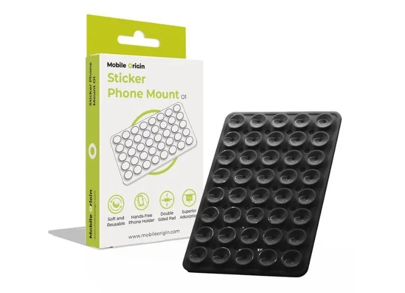 MOBILE ORIGIN STICKER PHONE MOUNT O1 ΒΑΣΗ ΚΙΝΗΤΟΥ ΜΕ ΒΕΝΤΟΥΖΕΣ ΜΑΥΡΟ