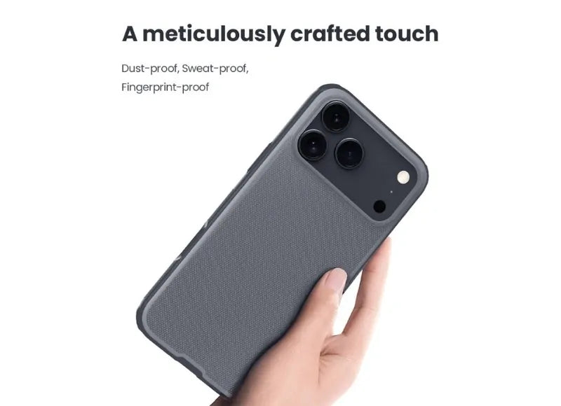NILKIN SUPER FROSTED SHIELD PRO APPLE IPHONE 18 PRO/17 PRO ΘΗΚΗ ΚΙΝΗΤΟΥ ΔΙΑΦΑΝΕΣ ΜΑΥΡΟ