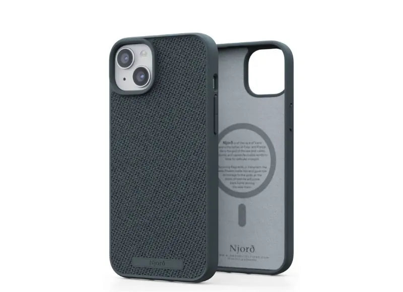 NJORD IPHONE 15 PLUS CASE FABRIC MAGSAFE (DARK GREY)