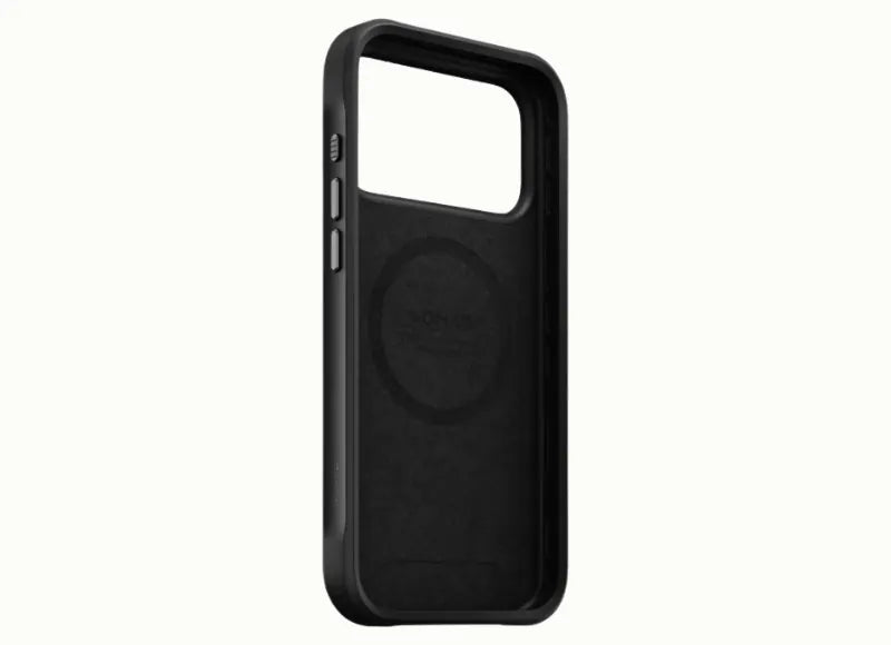NOMAD RUGGED LEATHER IPHONE 17 PRO MAX PHONE CASE (BLACK, HORWEEN)