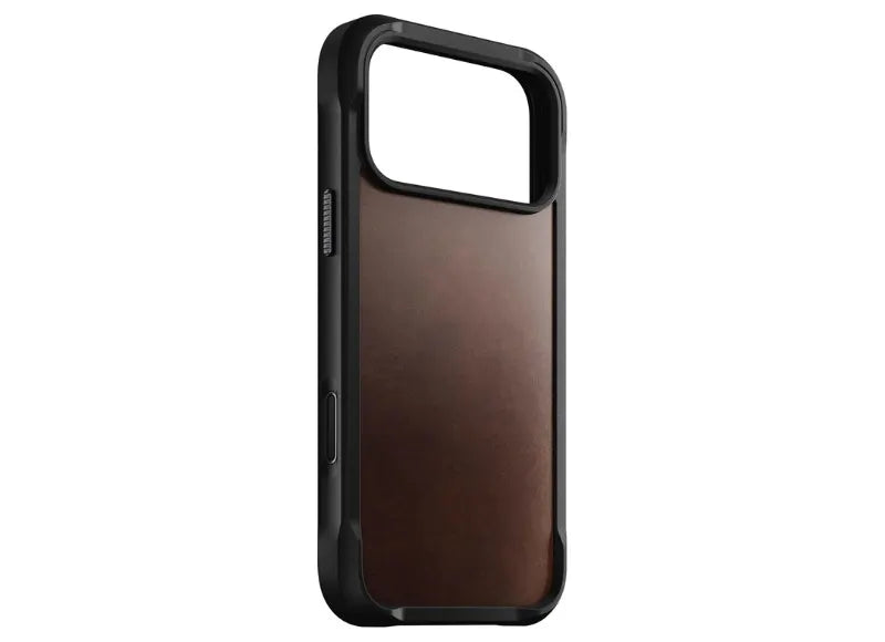 NOMAD RUGGED LEATHER MAGSAFE CASE FOR IPHONE 17 PRO MAX HORWEEN BROWN