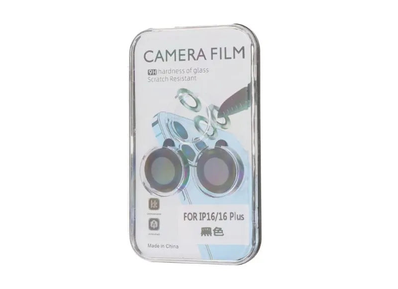 OEM 3D CAMERA TEMPERED GLASS IPHONE 16 /16 PLUS (BLACK) - 2PCS