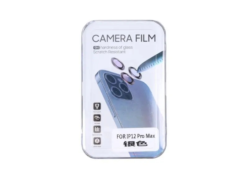 OEM CAMERA TEMPERED GLASS IPHONE 12 PRO MAX SILVER