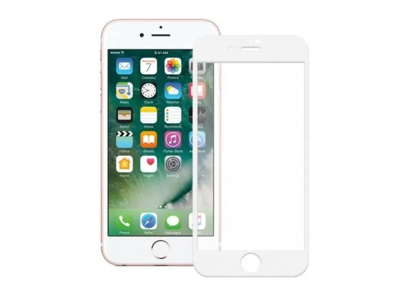 OEM 5D TEMPERED GLASS - IPHONE 6 / 6S / 7 / 8 / SE 2020 - WHITE