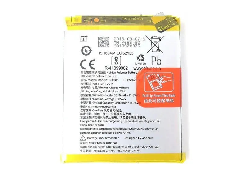 Αυθεντική Μπαταρία OnePlus 6T (OnePlus Service Pack 1031100006)