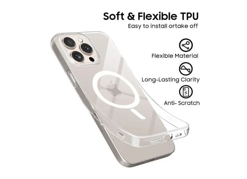TECH-PROTECT FLEXAIR MAGSAFE CASE FOR IPHONE 16E CLEAR