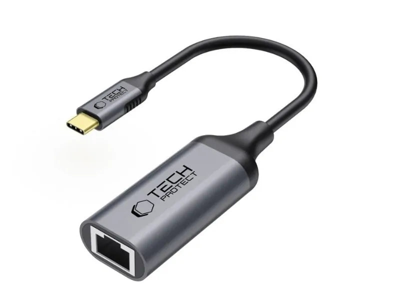 TECH-PROTECT ULTRABOOST USB-C TO ETHERNET RJ45 1000MBPS ADAPTER ΑΝΤΑΠΤΟΡΑΣ BLACK
