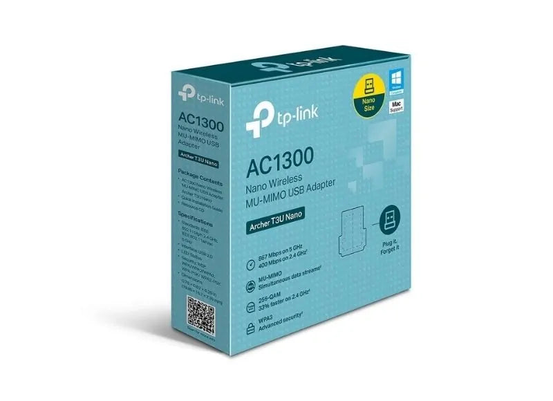TP-LINK ARCHER T3U NANO AC 1300 WIRELESS ADAPTER