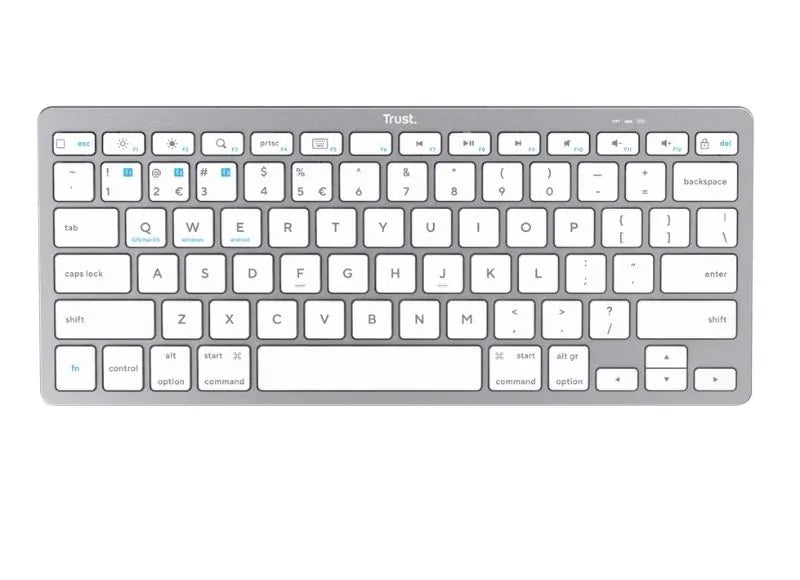 TRUST WIRELESS BLUETOOTH KEYBOARD (SILVER)