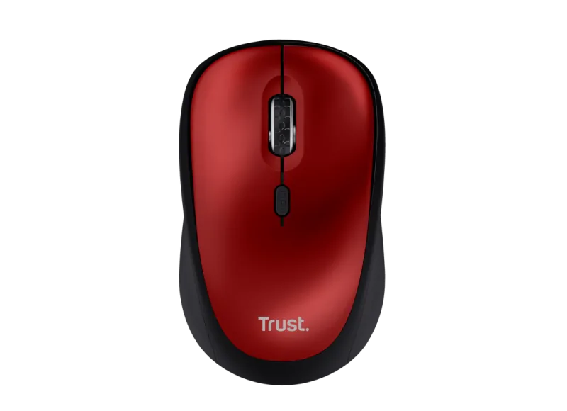 TRUST YVI+ WIRELESS MOUSE SILENT ECO (RED)