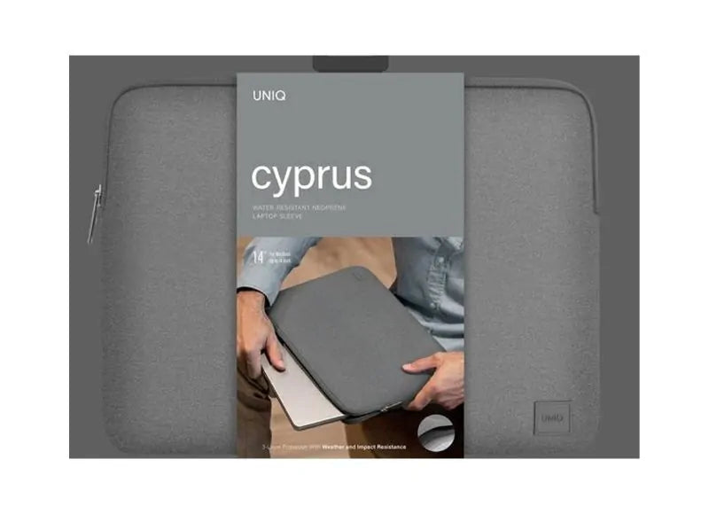 UNIQ CYPRUS ΘΗΚΗ LAPTOP 14" ΑΔΙΑΒΡΟΧΟ NEOPRENE (GREY MARL)