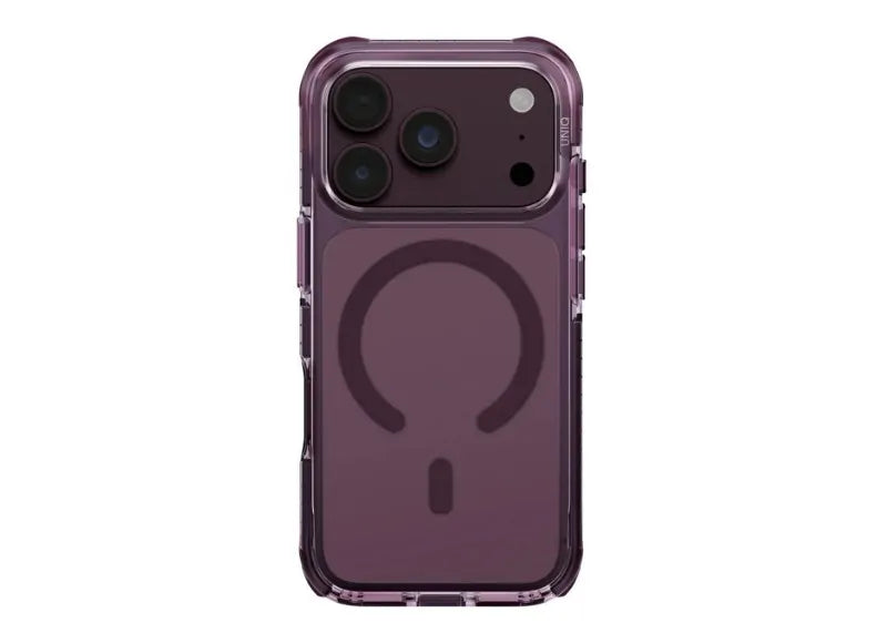 UNIQ HYBRID IPHONE 18 PRO MAX 6.9" MAGCLICK CHARGING COMBAT PHONE CASE DEEP BURGUNDY