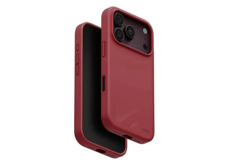 UNIQ HYBRID IPHONE 18 PRO MAX 6.9" MAGCLICK CHARGING LINO ΘΗΚΗ ΚΙΝΗΤΟΥ CRANBERRY RED