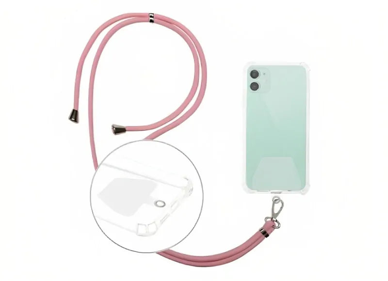 UNIVERSAL NECK STRAP FOR SMARTPHONE CASE - PINK