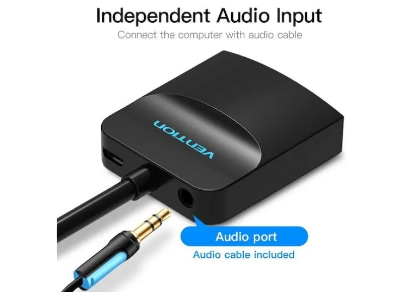 VENTION VGA TO HDMI CONVERTER AUDIO PORT 0.15M ΑΝΤΑΠΤΟΡΑΣ (BLACK)