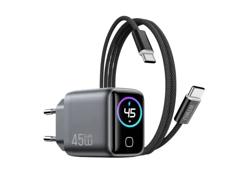WIWU VOYAGER 45W PD/QC GAN CHARGER COMBO EU ΟΙΚΙΑΚΟΣ ΦΟΡΤΙΣΤΗΣ