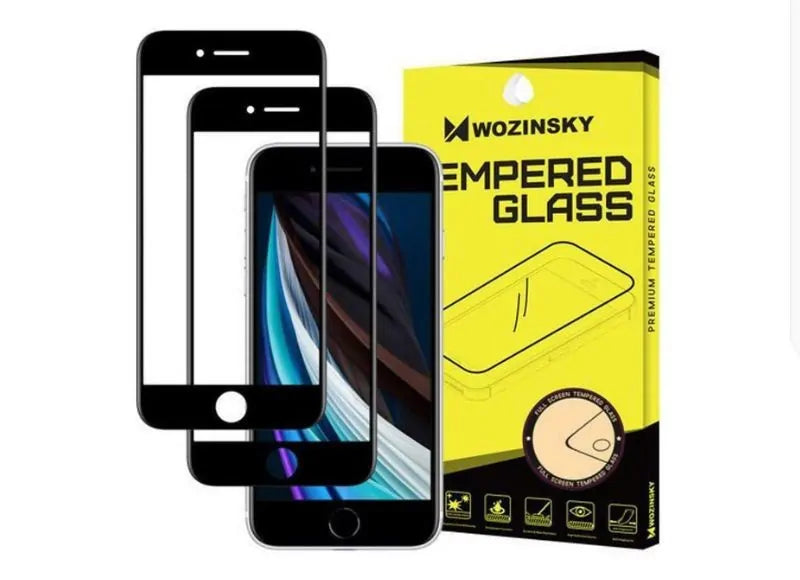 WOZINSKY 3D TEMPERED GLASS IPHONE 6 / 6S / 7 / 8 / SE 2020 - 2022 BLACK