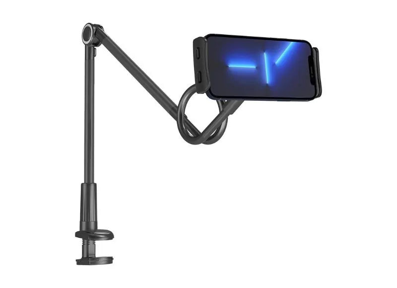 WOZINSKY LONG FLEXIBLE PHONE AND TABLET HOLDER (BLACK)