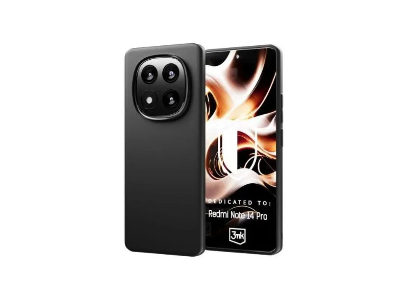 3MK Θήκη Matt για Xiaomi Redmi Note 14 Pro Μαύρο