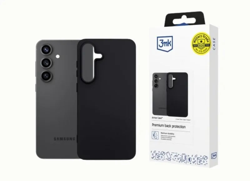 3MK MATT SAMSUNG GALAXY S25 FE PHONE CASE (MATTE BLACK)